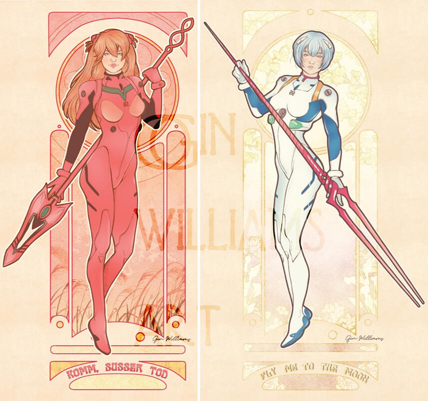 Asuka and Rei - Full Body Narrow