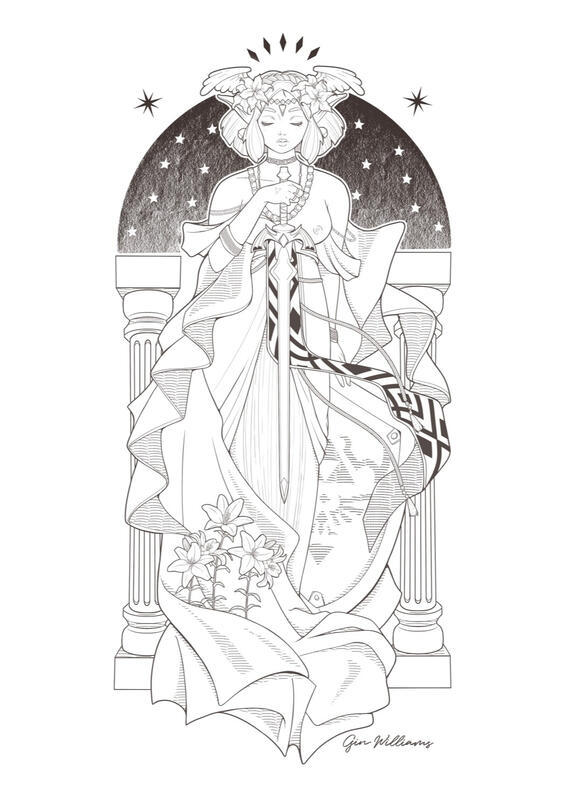 Zelda Temperance Ink - Full Body Narrow